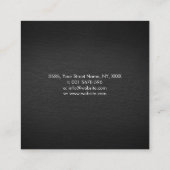 ドットアートカメラのシャッター写真家 スクエア名刺 (裏面)