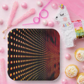 ドットアートデザイン ペーパープレート (パーティー)