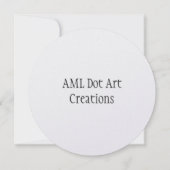 ドットアートマンダラインサートフローラ蝶ノートカード サンキューカード (裏面)