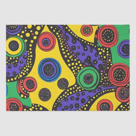 ドットアート抽象芸術9 薄葉紙 (正面)