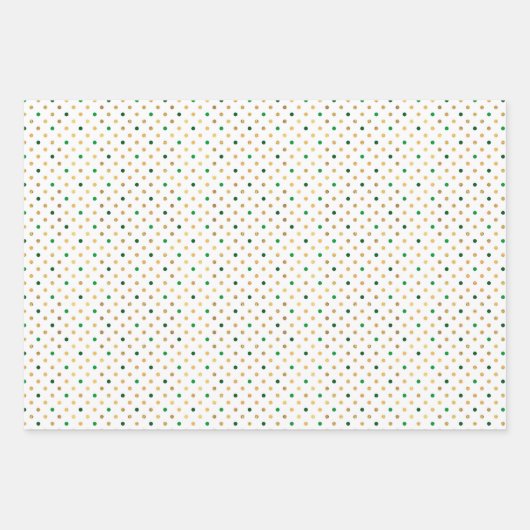 ドットウェーストライプのズ・セント・パトリックの日 ラッピングペーパーシート (正面3)