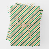 ドットウェーストライプのズ・セント・パトリックの日 ラッピングペーパーシート (インサイチュ)