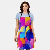 ドットエネル鮮やかギーアート エプロン (着用した状態)