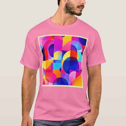 ドットエネル鮮やかギーアート Tシャツ (正面)