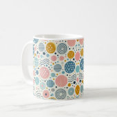 ドットエレガントと波コーヒーマグ コーヒーマグカップ (正面左)