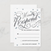 ドットエレガントシルバー応答 出欠カード (正面/裏面)