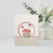 ドットカップケーキポストカード ポストカード (スタンド正面)