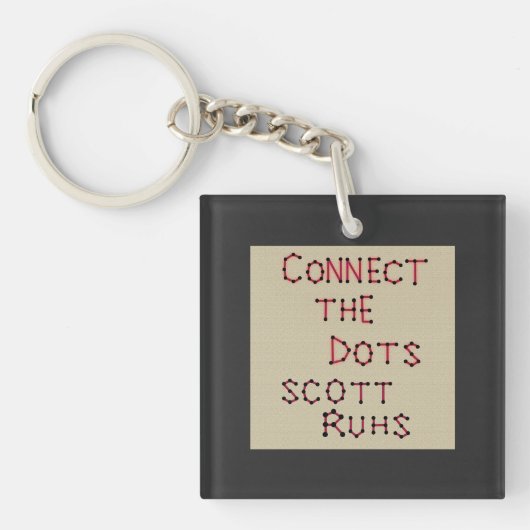 ドットカバーアートを接続する キーホルダー (正面)