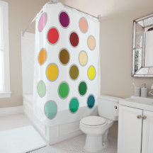 ドットカラフルと白