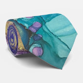 ドットカラフルアルコールインク液体抽象芸術アート1 ネクタイ (ロール)