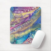 ドットカラフルアルコールインク液体抽象芸術アート2 マウスパッド (マウス)