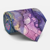 ドットカラフルアルコールインク液体抽象芸術アート4 ネクタイ (ロール)