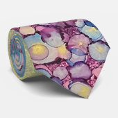 ドットカラフルアルコールインク液体抽象芸術アート5 ネクタイ (ロール)