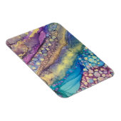 ドットカラフルアルコールインク液体抽象芸術アート マグネット (右側)