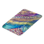 ドットカラフルアルコールインク液体抽象芸術アート マグネット (左側)