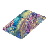 ドットカラフルアルコールインク液体抽象芸術アート マグネット (左側)