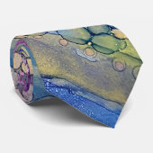 ドットカラフルアルコールインク液体抽象芸術第3条 ネクタイ (ロール)