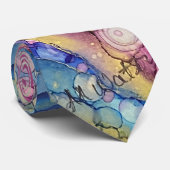 ドットカラフルアルコールインク液体抽象芸術Art 6 ネクタイ (ロール)