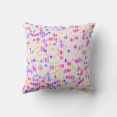 ドットカラフルオンピンク装飾用クッション クッション (裏面)