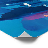 ドットカラフルドリップ(ばちゃばちゃ)跳ねる ポスター (角)