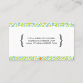 ドットカラフルパターン 名刺 (裏面)