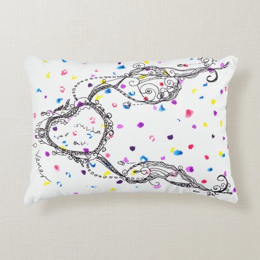 ドットカラフルファンタジーネックレス アクセントクッション (正面)