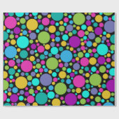 ドットカラフルラッピング紙 ラッピングペーパー (フラット)