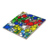 ドットカラフル円パターン タイル (側面)