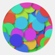 ドットカラフル円パターン