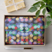 ドットカラフル分離の背景ティッシュペーパー 薄葉紙 (ギフト)