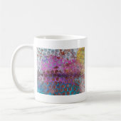 ドットカラフル抽象芸術 コーヒーマグカップ (左)