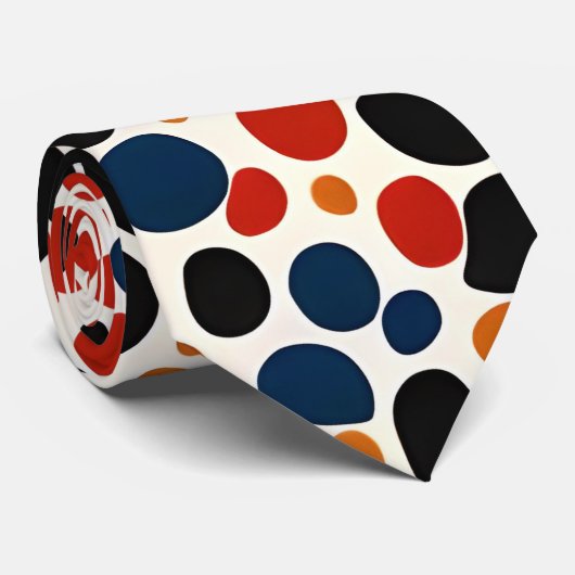 ドットカラフル ネクタイ (ロール)