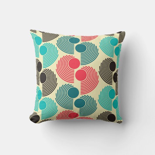 ドットカラフル:抽象芸術のシームレスなパターン。 クッション (正面)