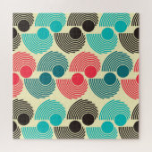 ドットカラフル:抽象芸術のシームレスなパターン。 ジグソーパズル (横)