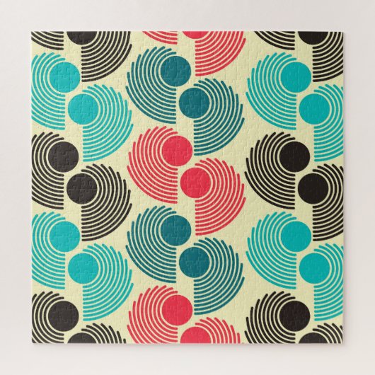 ドットカラフル:抽象芸術のシームレスなパターン。 ジグソーパズル (縦)