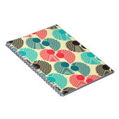 ドットカラフル:抽象芸術のシームレスなパターン。 ノートブック (右側)