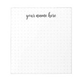 ドットグパーソナライズされたリッドメモ帳 ノートパッド (正面)