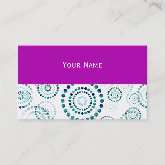 ドットサークルパワーフラワーズII +あなたのバックガー。&アイディア 名刺 (正面)