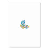 ドットシャーパブルーゴールデンサンドデザイン テーブルナンバー (裏面)