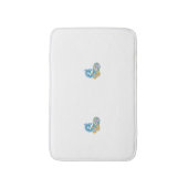 ドットシャーパブルーゴールデンサンドデザイン バスマット (正面縦)