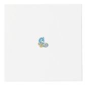 ドットシャーパブルーゴールデンサンドデザイン フォトキューブ (正面)