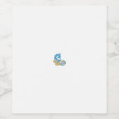 ドットシャーパブルーゴールデンサンドデザイン ワインラベル (シングルラベル)