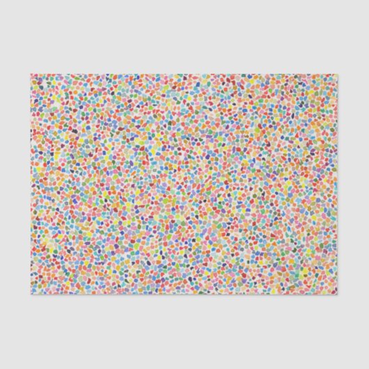 ドットスモダンポット絵画アートの切り離し 薄葉紙 (正面)