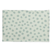 ドットセージグリーン 枕カバー (裏面)