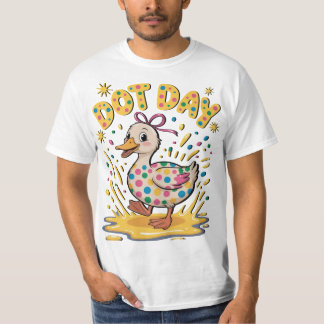 「ドットデー」をテーマにした可愛らしい子供用Tシャート - プレイフルポーク Tシャツ