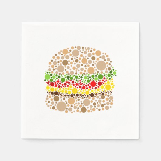 ドットバーガー スタンダードカクテルナプキン (正面)