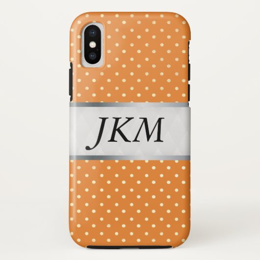ドットパスタイリッシュターン（オレンジ） Case-Mate iPhoneケース (裏面)