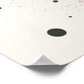 ドットパターンを持つ中間色の図形 ポスター (角)