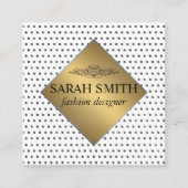 ドットパターンルクス スクエア名刺 (正面)