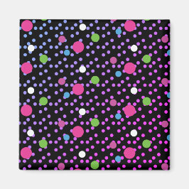 ドットパターン上の明るいドット マグネット